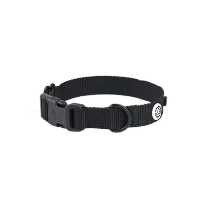 Das nachhaltige Hundehalsband Kodie von Barkalot in schwarz.