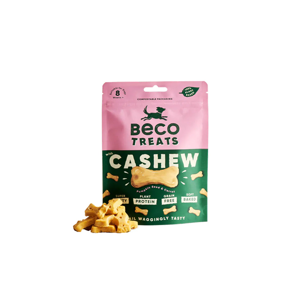 Beco Treats mit Cashew, Kürbis & Karotte für Hunde ab 8 Wochen.