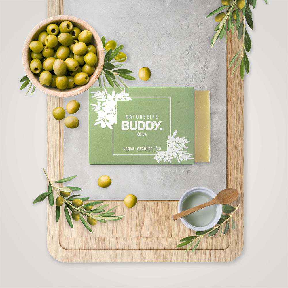 Die Naturseife mit Olive von BUDDY.