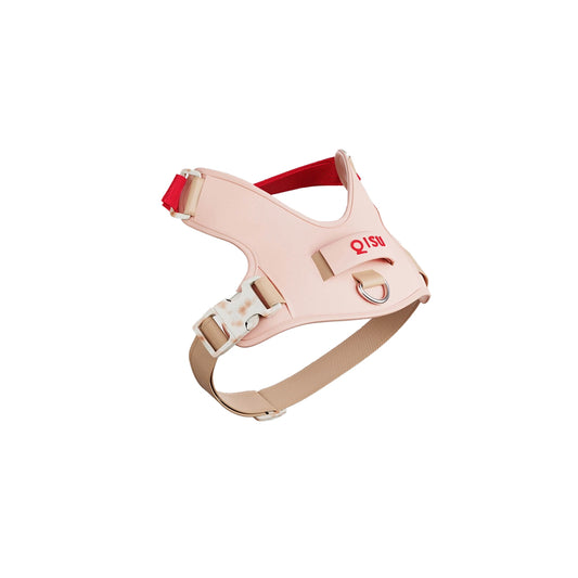 Das nachhaltige Hundegeschirr Huge Harness, light pink von Qisu.