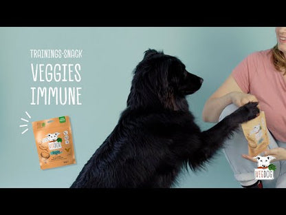 Der vegane Snack Veggies Immune von VegDog.